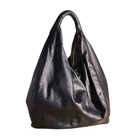 Anthropologie Slouchy Oversized Leather Tote - Picture 3 of 7